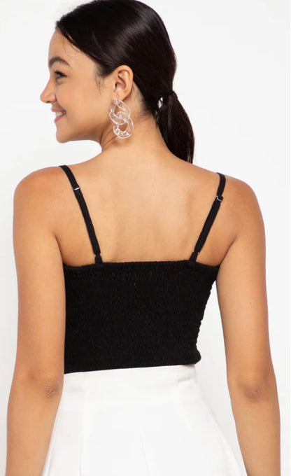 The Noir Knot Crop Top