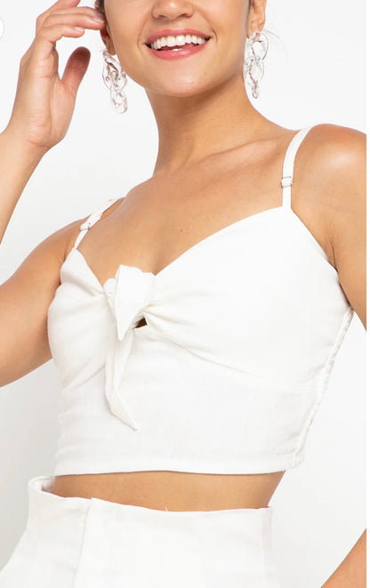 The Noir Knot Crop Top
