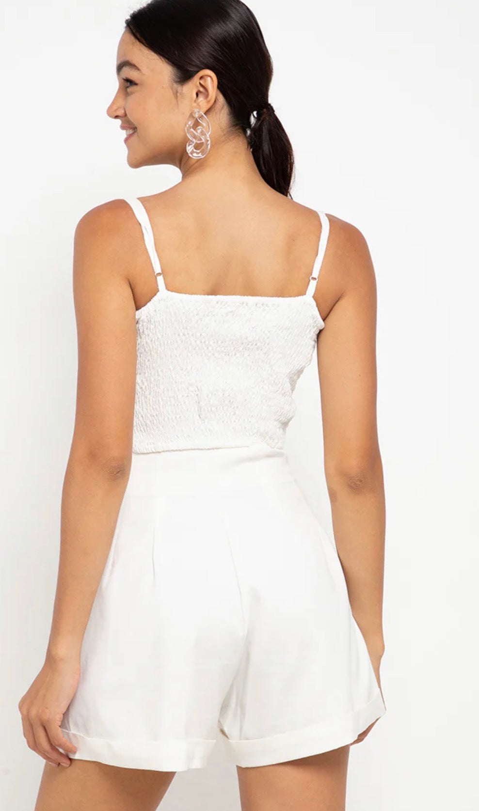 The Noir Knot Crop Top